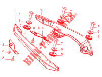 Rear handles assembly for Aprilia ETX 2014