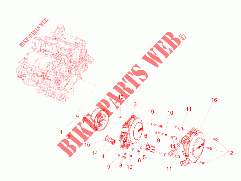 Flywheel cover for Aprilia RSV4 1000 RR 2018