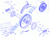 Rear wheel for Aprilia RX 50 Factory E4 2018