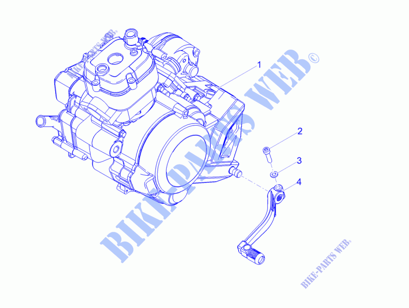 Engine Completing part Lever for Aprilia RX 50 Factory E4 2018