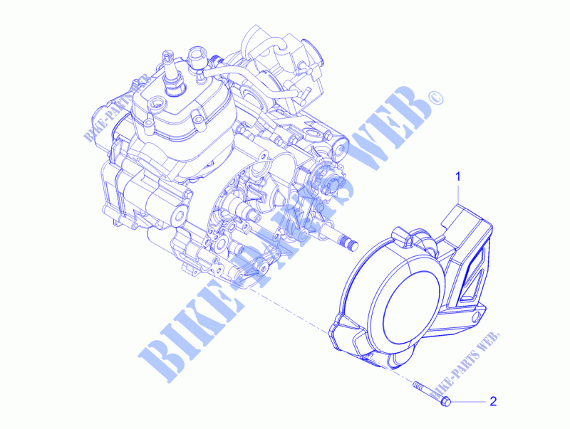 Flywheel cover for Aprilia RX 50 Factory E4 2018