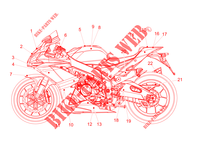 STICKERS for Aprilia RSV4 1100 Racing Factory Euro 4 ABS 2019