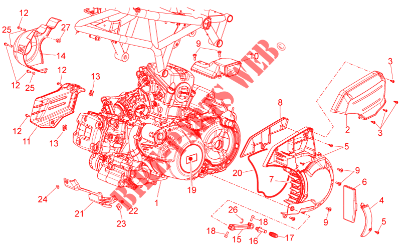 Engine for Aprilia NA Mana GT 2010