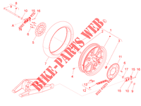 REAR WHEEL for Aprilia RS4 50 2T 2015