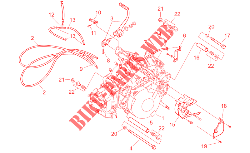Engine/Carburettor I for Aprilia RS 250 2001