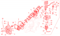 Cylinder head/Carburettor for Aprilia SR carb. 2014