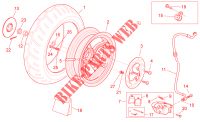 Rear wheel   disc brake for Aprilia SR carb. 2014