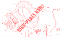 Rear wheel   disc brake for Aprilia SR H2O 2000