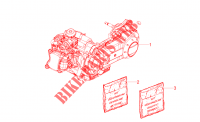 Engine, assembly for Aprilia SR Motard 4T E3 2014